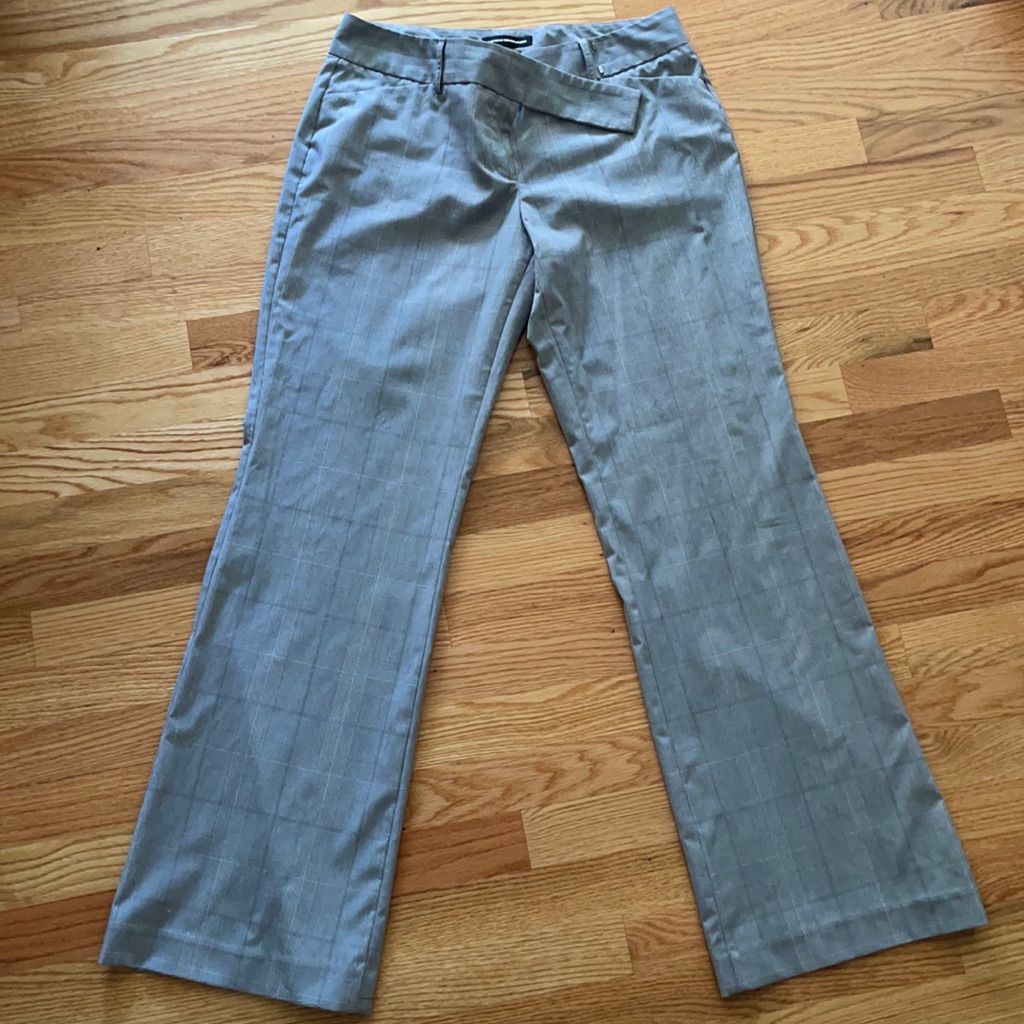 Express Editor Pant, Gray Patterned